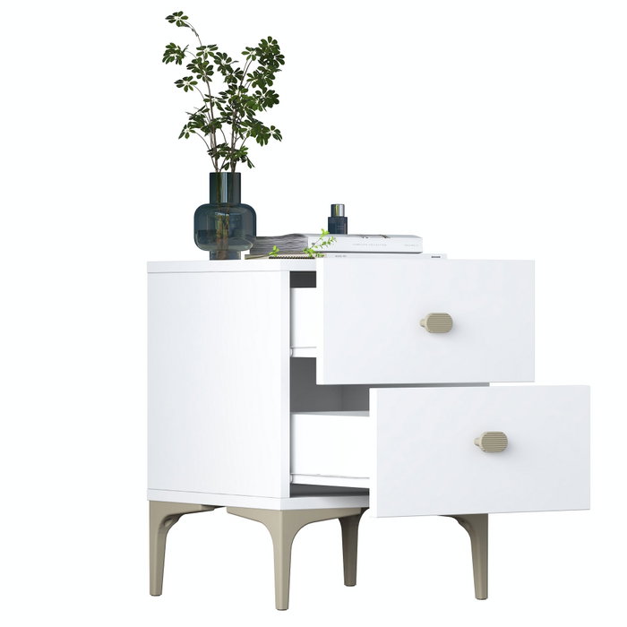 Hanah Home Mesita de Noche BD110 - 4111 Blanca
